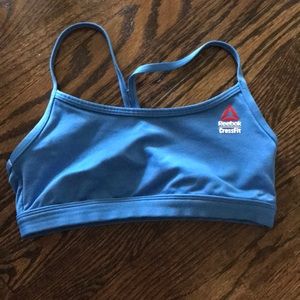 Reebok Crossfit Blue Sports Bra XS
